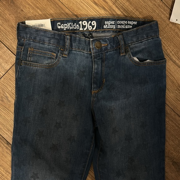 Girls Gap 1969 Super Skinny Star Jeans Sz 10 NWT - Picture 2 of 4